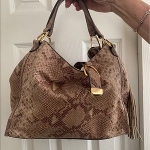 Snake skin purse